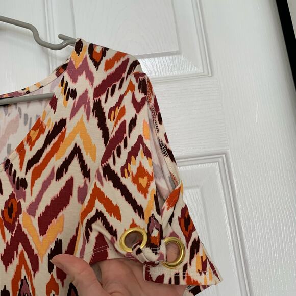 NWT Cable & Gauge open sleeve patterned top - Picture 5 of 8